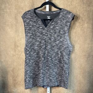 Bar III Charcoal Sleeveless Muscle Tee Size Large